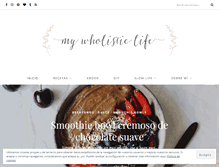 Tablet Screenshot of mywholisticlife.com